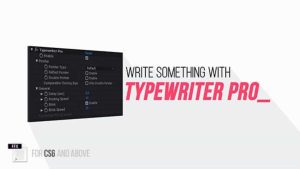 افکت تایپ برای افترافکت – Typewriter Pro