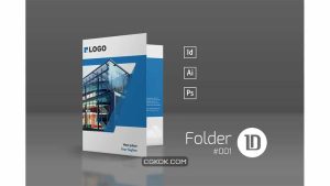 دانلود فایل لایه باز پوشه Presentation Folder Template 001