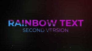 دانلود پریست آماده متن برای پریمیر – Rainbow Text 2