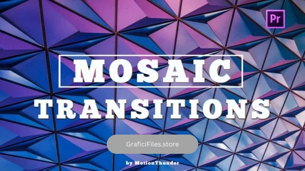 پریست ترنزیشن موزاییک برای پریمیر – Mosaic Transitions