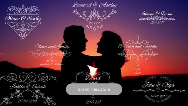 پروژه آماده تایتل کلیپ عروسی برای داوینچی ریزالو – 8 Wedding Titles