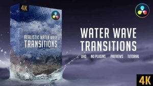 پروژه آماده ترنزیشن 4K داوینچی ریزالو – Water Wave Transitions