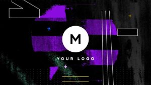 پروژه آماده لوگو برای داوینچی ریزالو – Grunge Distortion Logo