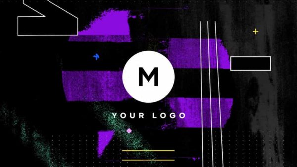پروژه آماده لوگو برای داوینچی ریزالو – Grunge Distortion Logo