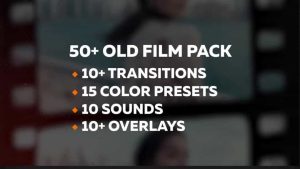 جعبه ابزار قدیمی کردن فیلم در پریمیر Old Film Pack – Transitions – Color Presets
