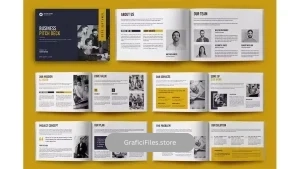 دانلود قالب ایندیزاین بروشور Project Pitch Deck Brochure Template