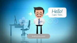 دانلود موشن گرافیک معرفی محصولات Promote Your Business With Tom