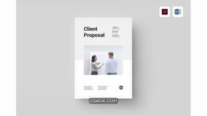 دانلود قالب آماده ورد پروپوزال Proposal | MS Word & Indesign