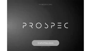 دانلود فونت انگلیسی مدرن Prospec Extra Light