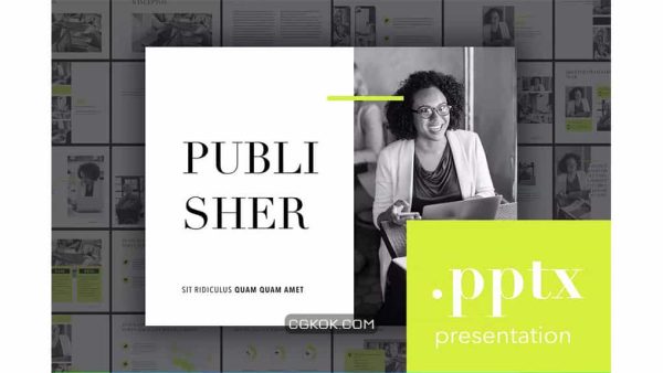 دانلود قالب پاورپوینت Publisher PowerPoint Template