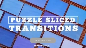 دانلود پریست افترافکت ترانزیشن افکت پازلی Puzzle Sliced Transitions