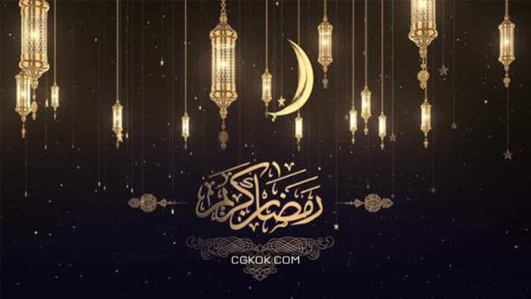 دانلود بک گراند خوشنویسی عربی رمضان کریم Ramadan Kareem Arabic Calligraphy Background