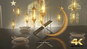 دانلود بک گراند تبریک ماه مبارک رمضان Ramadan Kareem Greeting Background