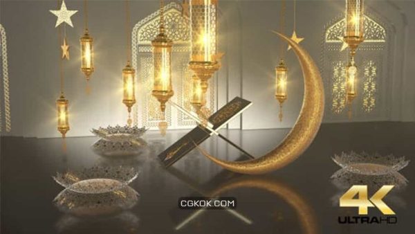 دانلود بک گراند تبریک ماه مبارک رمضان Ramadan Kareem Greeting Background