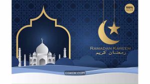 دانلود وکتور کارت هنری رمضان Ramadan kareem Paper Art Vector Card Vol.8
