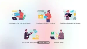 پروژه افترافکت موشن گرافیک مشاور املاک Real estate – Flat concept