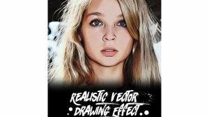 دانلود اکشن نقاشی برای فتوشاپ – Realistic Vector Drawing Effect