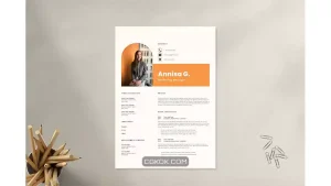 دانلود قالب ایندیزاین رزومه Resume