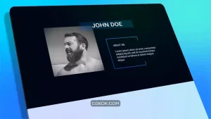 پروژه افترافکت پرزنتیشن رزومه شخصی Resume Personal Presentation