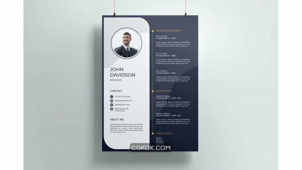 دانلود قالب آماده ورد رزومه Resume Template