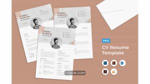 دانلود قالب آماده ورد رزومه Resume Word 6