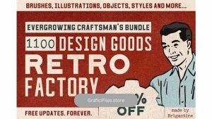 دانلود براش بافت قدیمی Retro Factory Bundle