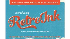 دانلود استایل آماده فتوشاپ RetroInk | 71 Retro Ink Effects