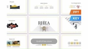دانلود قالب پاورپوینت و کینوت Rhea Presentation Template