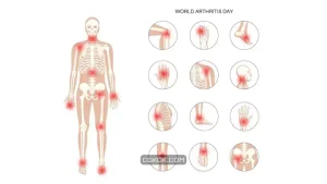دانلود طرح وکتور روماتیسم مفصلی Rheumatoid arthritis, pain, bone disease concept