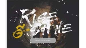 دانلود فونت انگلیسی Rise & shine