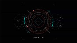دانلود فوتیج صفحه نمایش Round HUD Lock-In Target Element
