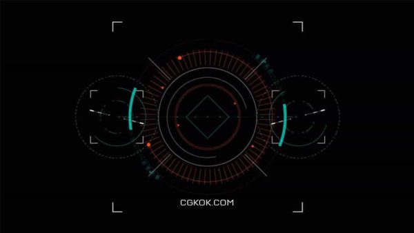 دانلود فوتیج صفحه نمایش Round HUD Lock-In Target Element