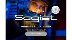 دانلود فونت انگلیسی مدرن Sagist – Modern Geometric Sans Serif Font