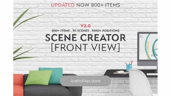 دانلود جعبه ابزار ساخت موکاپ Scene Creator Front View