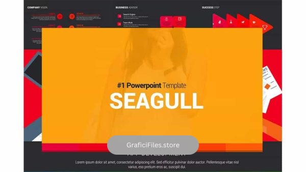 دانلود قالب پاورپوینت SEAGULL Powerpoint Template