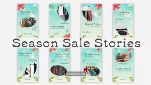 پروژه پریمیر استوری اینستاگرام حراج فصل Season Sale Stories