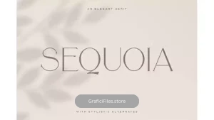 دانلود فونت انگلیسی Sequoia Typeface