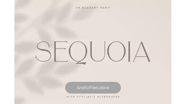 دانلود فونت انگلیسی Sequoia Typeface