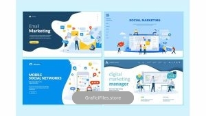 دانلود قالب طراحی وب سایت Set of Web Design Templates