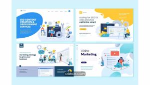 دانلود قالب طراحی وبسایت Set of Web Design Templates
