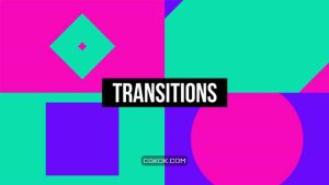 پروژه افترافکت ترانزیشن با اشکال Shape Transition Pack