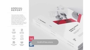 دانلود قالب آماده ایندیزاین گزارش سالیانه Sharp Annual Report