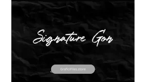 دانلود فونت انگلیسی به سبک امضا Signature Gon – Signature Display Font