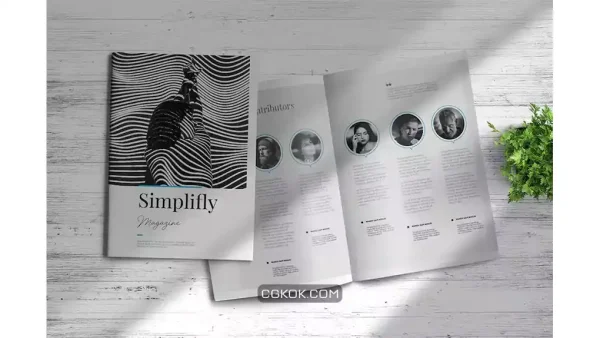 دانلود قالب ایندیزاین مجله Simplifly | Indesign Magazine Template