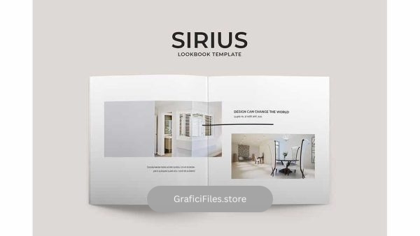 دانلود قالب ایندیزاین لوک بوک Sirius Lookbook Template