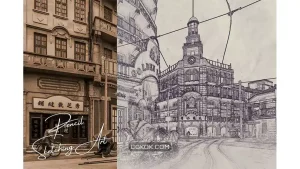 دانلود اکشن فتوشاپ تبدیل عکس به نقاشی هنری Sketch Art Photoshop Action