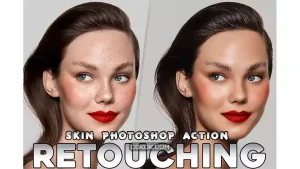 دانلود اکشن فتوشاپ روتوش چهره فشن Skin Retouching HDR Fashion Photoshop Action