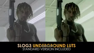 دانلود پریست رنگ زیرزمینی افترافکت Slog3 Underground And Standard Luts