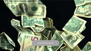 دانلود فوتیج حرکت آهسته ریختن پول Slow Motion Falling Money