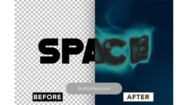 دانلود افکت متن دودی Smoky Text Effect